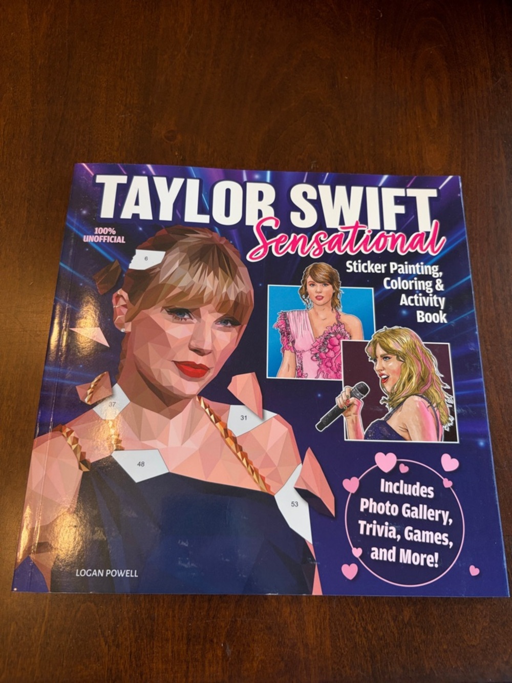 Taylor Swift Purple & Pink Sensational Sticker Painting Coloring Activity Book